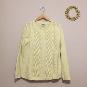 J. Crew • White knit sweater